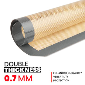 ThreadNanny non-stick baking mats prevent sticking, easing cleanup after delicate pastries.