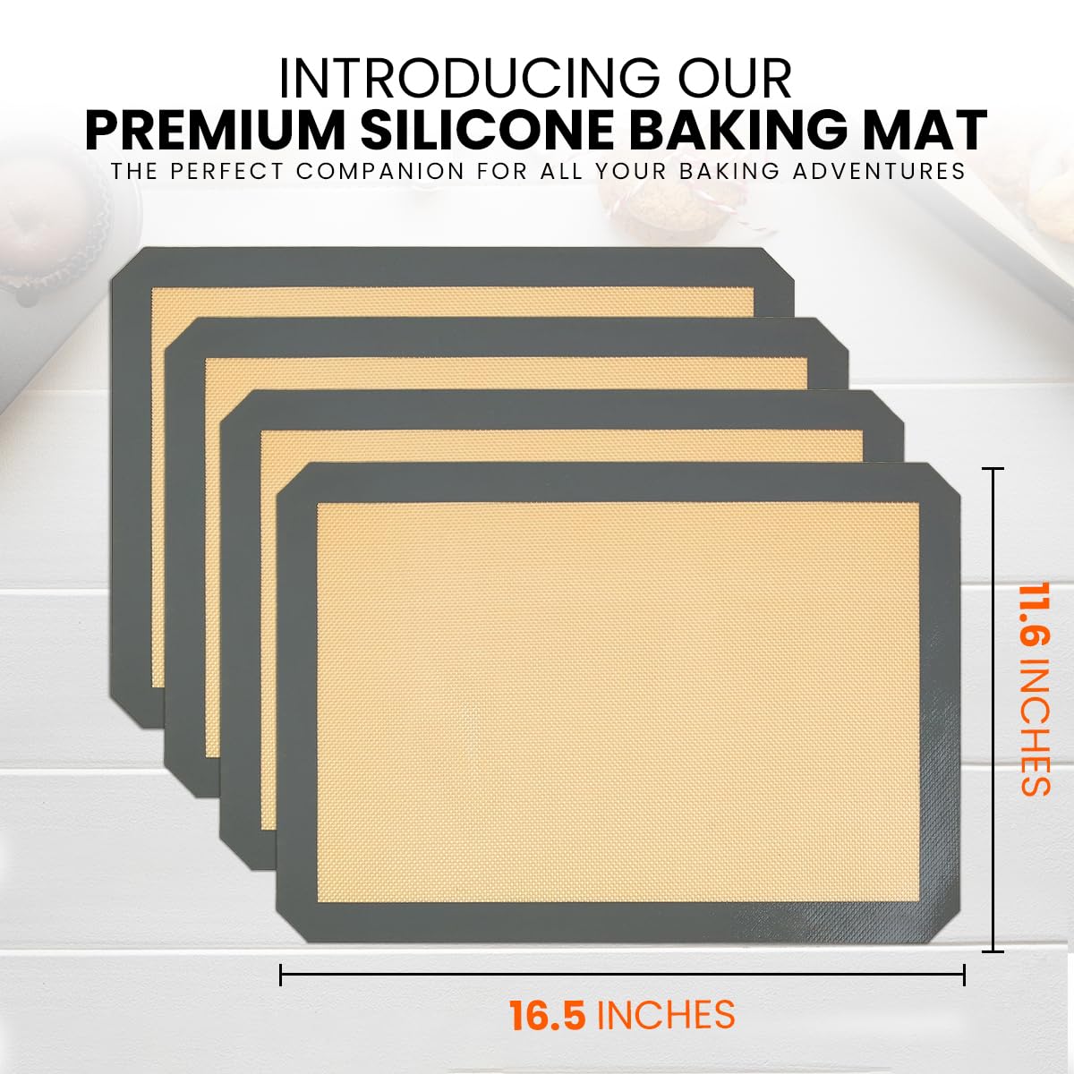 ThreadNanny mats provide even heat distribution for consistent cookies and pastries.