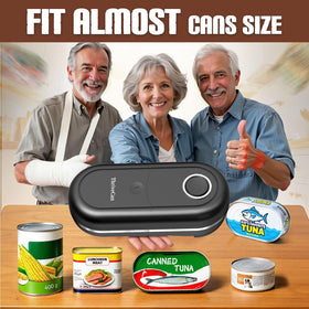 ThriveCan fits most cans for fast hands free opening every day