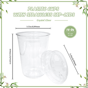Thrseely iced coffee cup shows crystal-clear presentation.