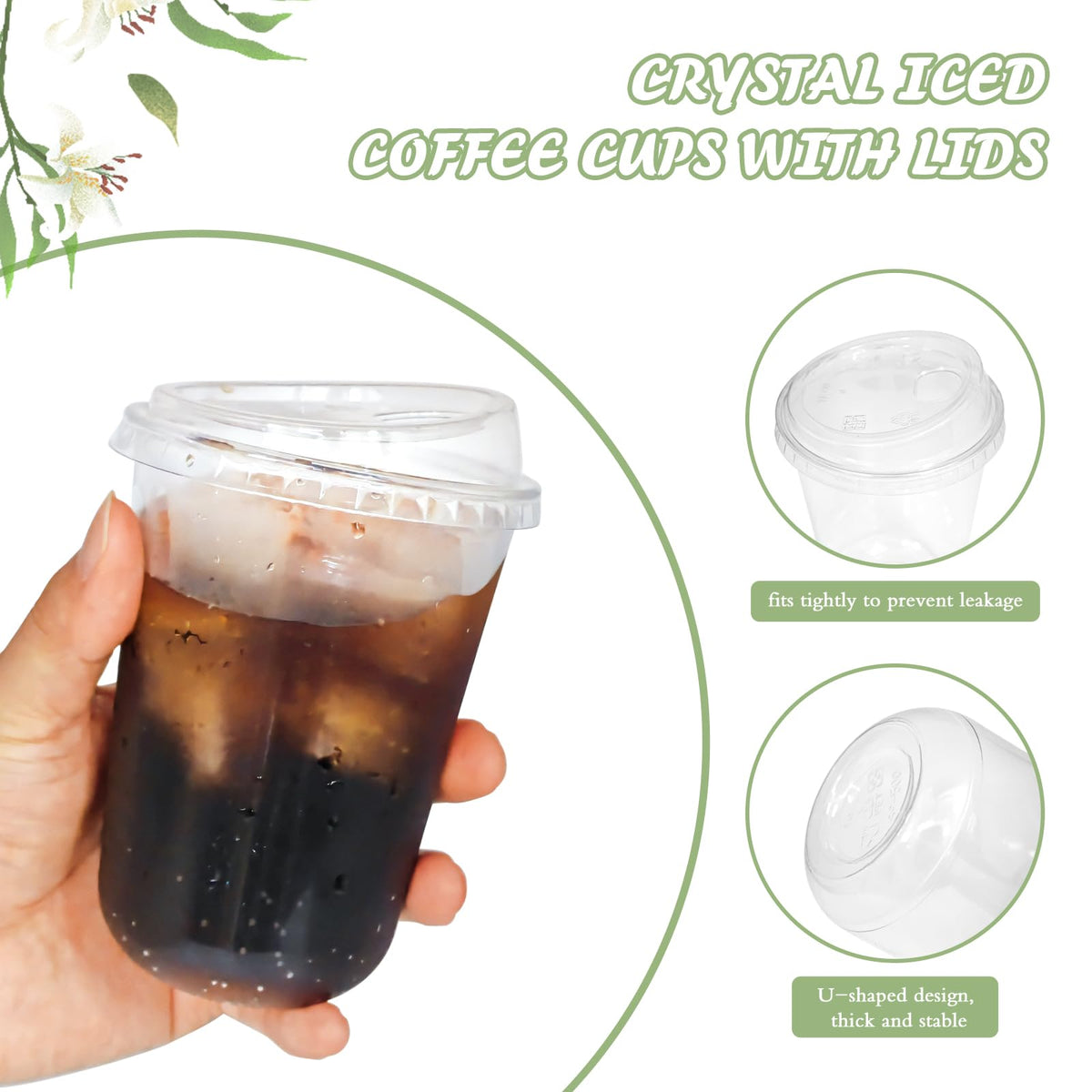 Thrseely U-shaped design cup grip for comfortable handling.