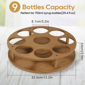THYGIFTREE large-base with anti-slip feet stabilizes on wood or marble surfaces.