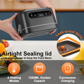 1.2-liter capacity provides larger portions with a leak-proof seal for soups.