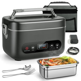 THZDMI electric lunch box with 5-sided heating delivers even warmth for fresh meals.
