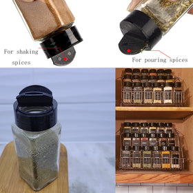 Versatile jars suitable for spices, herbs, teas, and blends.