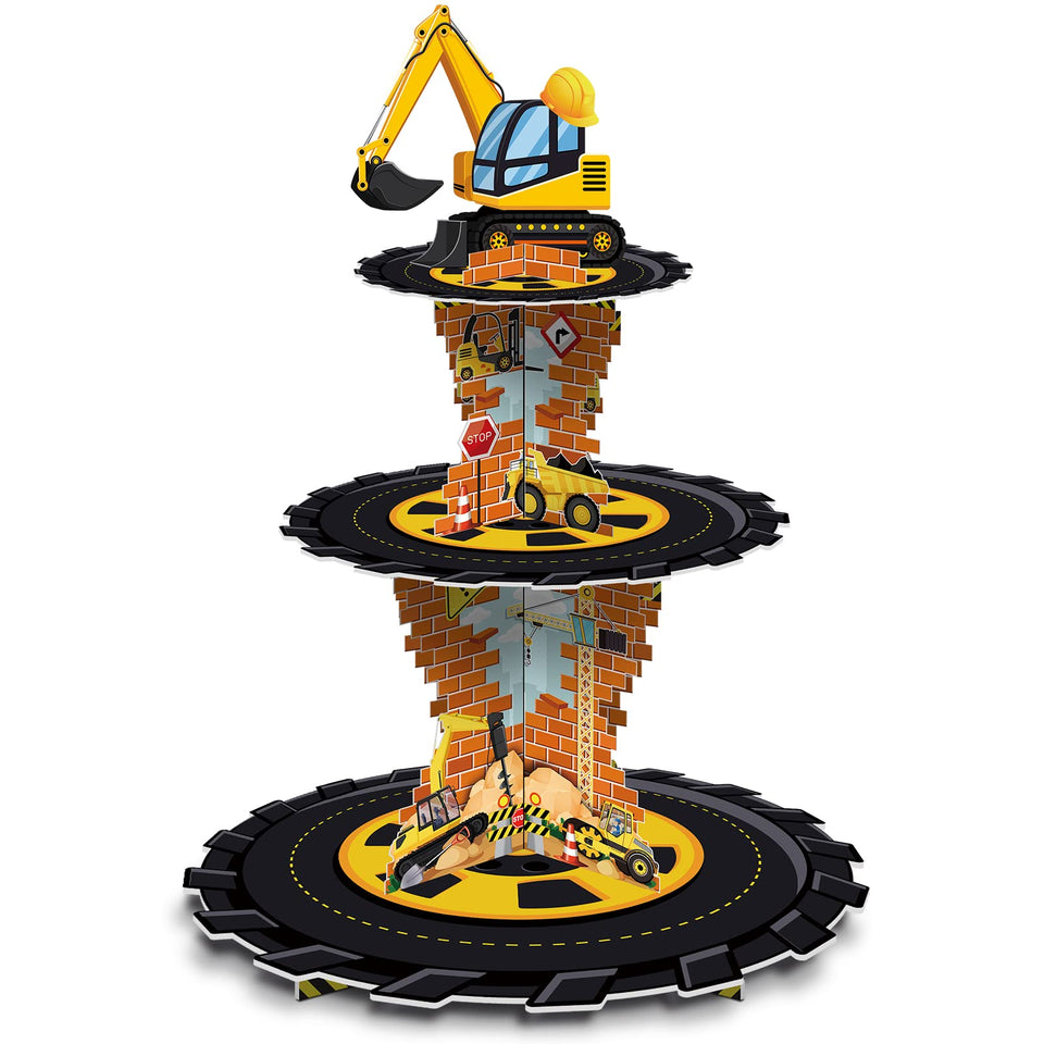 Tiamon 3-tier cupcake stand top view for presentable desserts