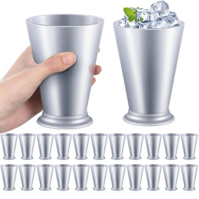 Tiangrid 24 pack mint julep cups in silver, 10 oz, ready for events