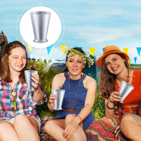 Tiangrid mint julep cups stacked for easy storage