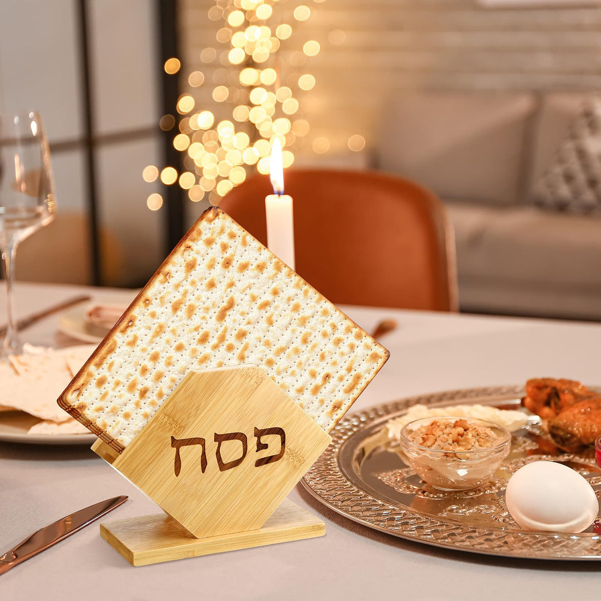 Tiangrid Seder table centerpiece enhances festive ambiance