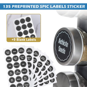 Tianifa 135 spice labels included for quick labeling