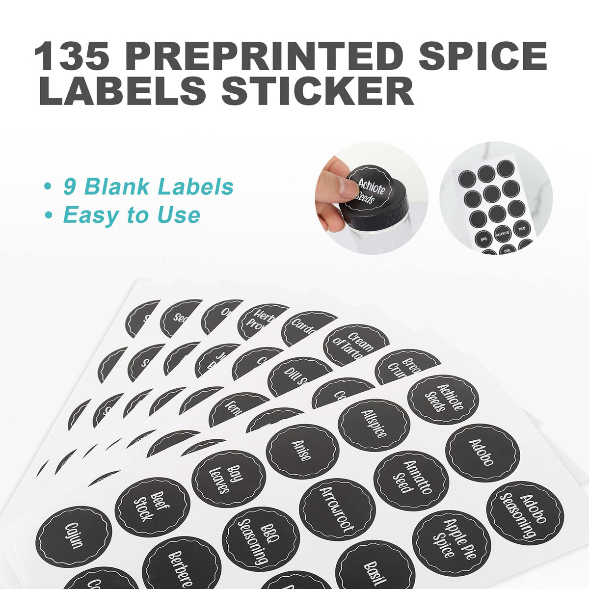 Tianifa 360-degree turn design keeps spices within reach during prep.