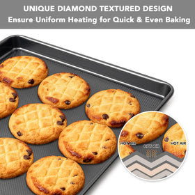 Tiawudi 0-8mm thick baking pan for sturdy, uniform browning.
