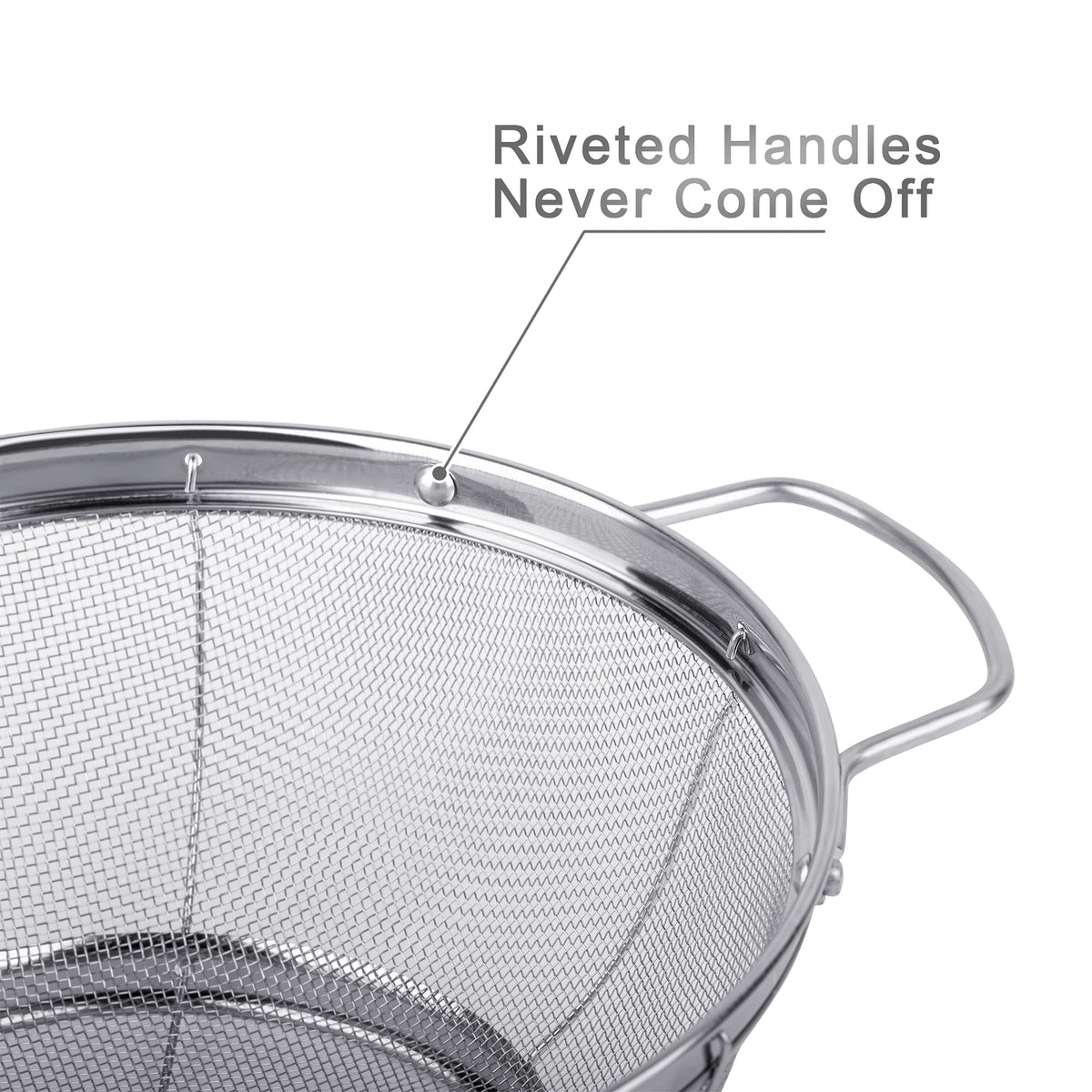 Tiawudi 3-quart colander ideal for smaller rice or grain chores.