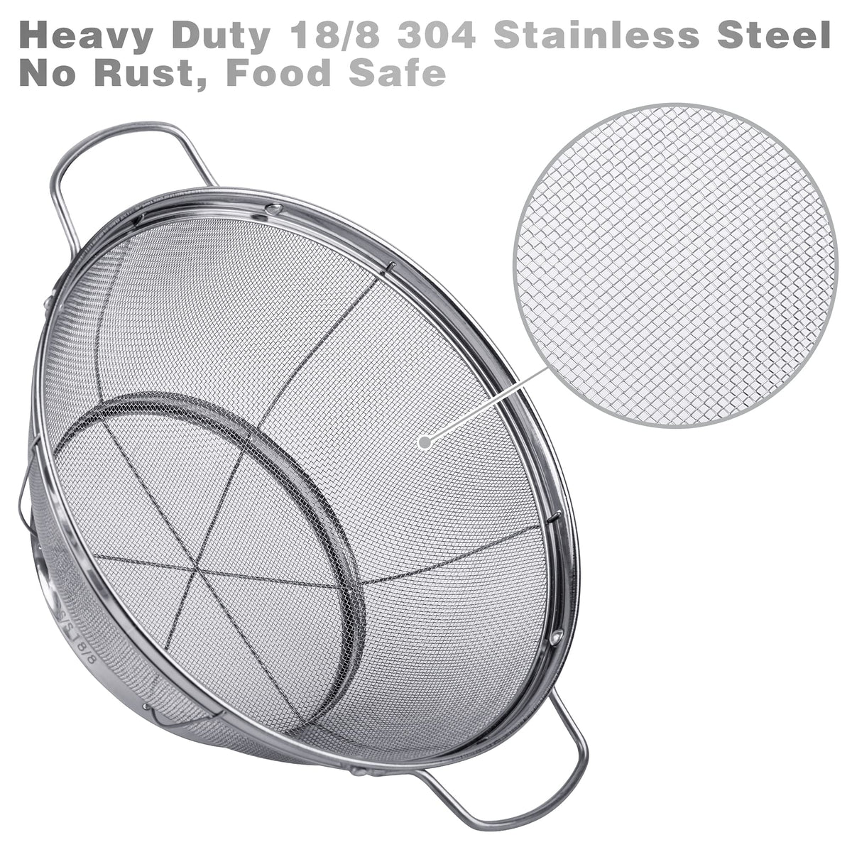 Tiawudi 4-quart colander perfect for rinsing berries and vegetables.