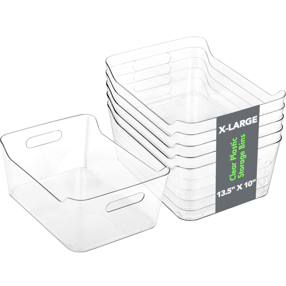 Tiawudi 6-pack bins on a pantry shelf for easy organization.