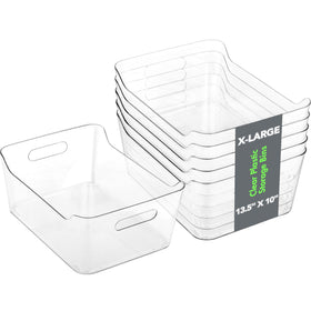 Tiawudi 6-pack bins on a pantry shelf for easy organization.