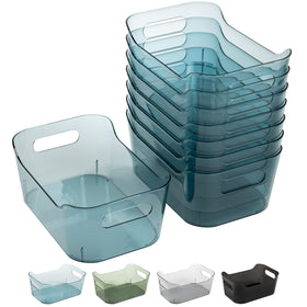 Tiawudi 8-pack clear pantry bins for organized food storage at a glance.