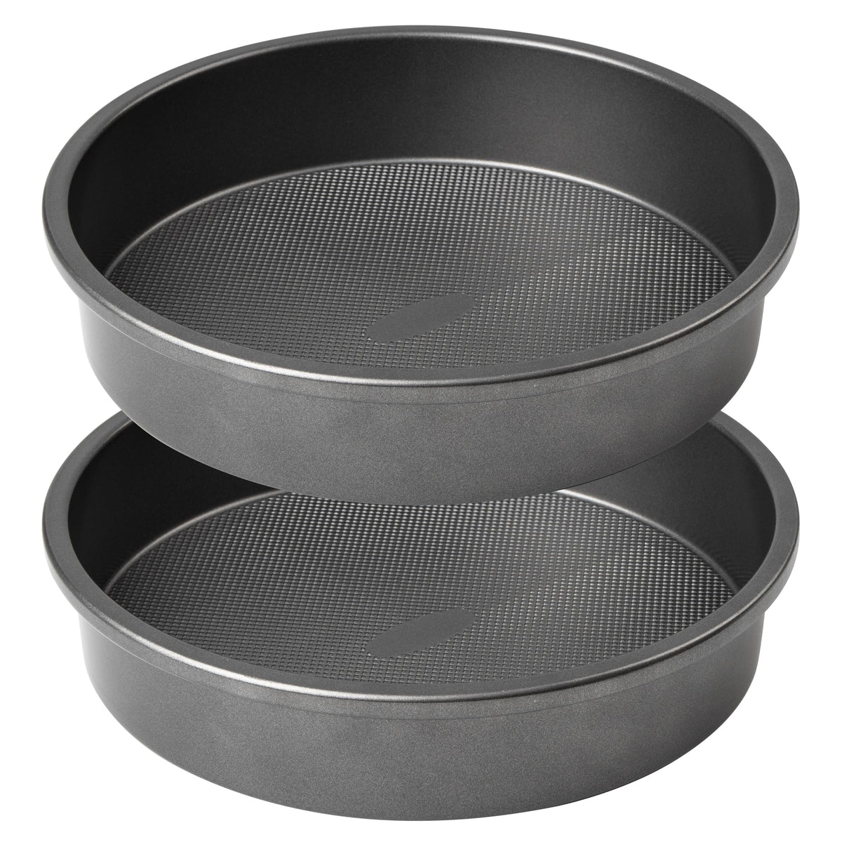 Tiawudi 9-inch round cake pan set 2 with easy-release coating.
