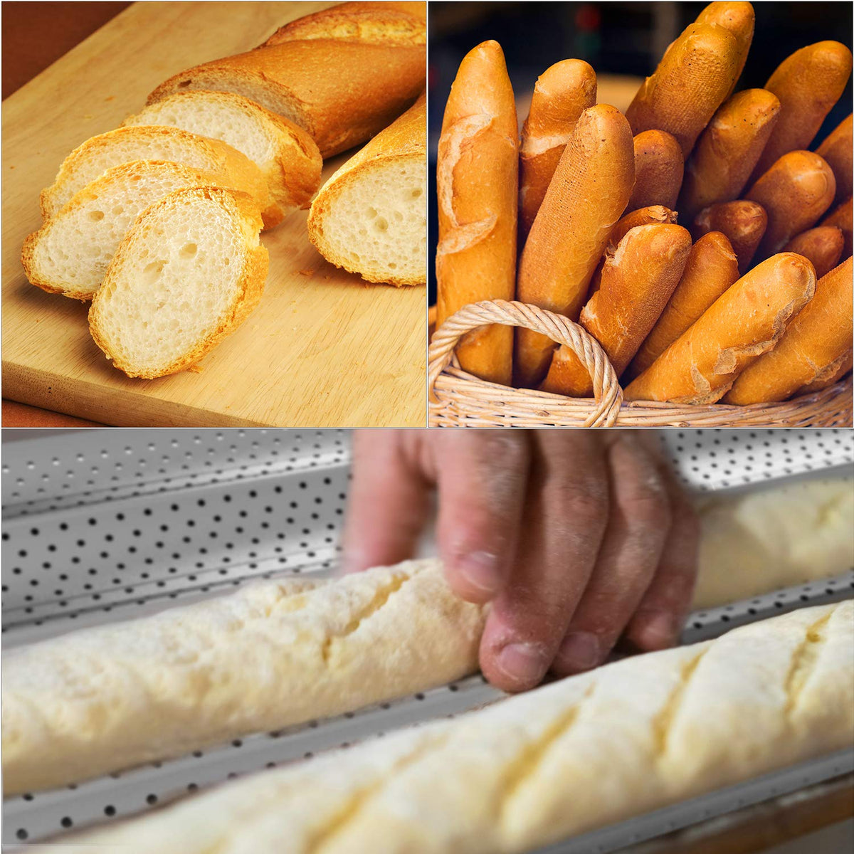 Tiawudi baguette pan lifetime guarantee graphic highlights durable construction