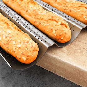 Tiawudi baguette pan oven ready to 450F supports versatile home use