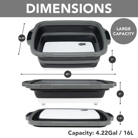 Tiawudi large-capacity tub ready to hold multiple racks and ingredients.