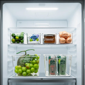 Tiawudi bin with easy-grip handles enables effortless rearranging.