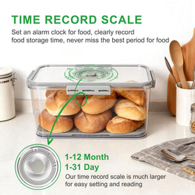 Tiawudi large capacity stores bread, bagels, cookies, and more with ease.