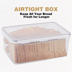 Tiawudi bread box four side locking lids secure contents