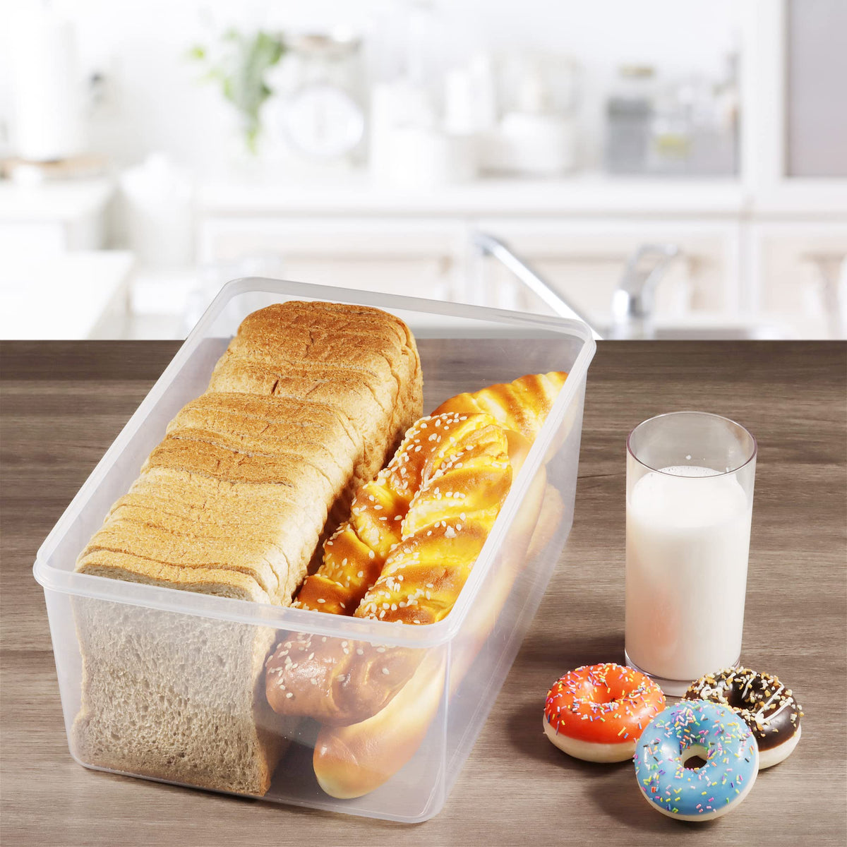 Tiawudi bread box ideal for countertop storage and organization