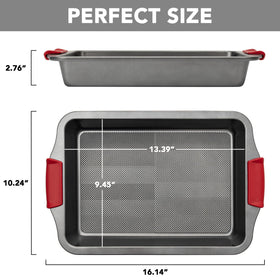 Tiawudi cake pan showing diamond texture base for quick heat distribution and release.
