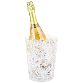 Tiawudi champagne bottle nestled in a glitter ice bucket.