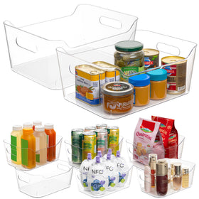 Tiawudi pantry shelf bin improves visibility and order for everyday essentials.