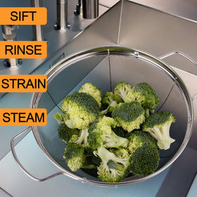 Tiawudi colander nesting design saves space in compact kitchens