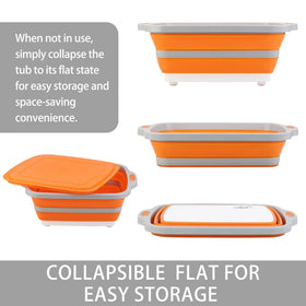 Tiawudi collapsible sink expanded to 8L for washing dishes.