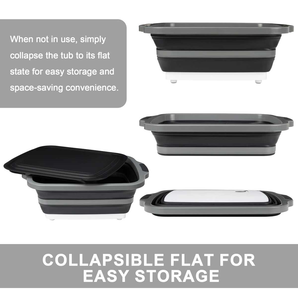 Tiawudi 3-in-1 cutting board and dish basin for easy prep.