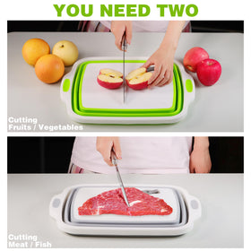 Tiawudi cutting board draining hole design helps quick water release after washing