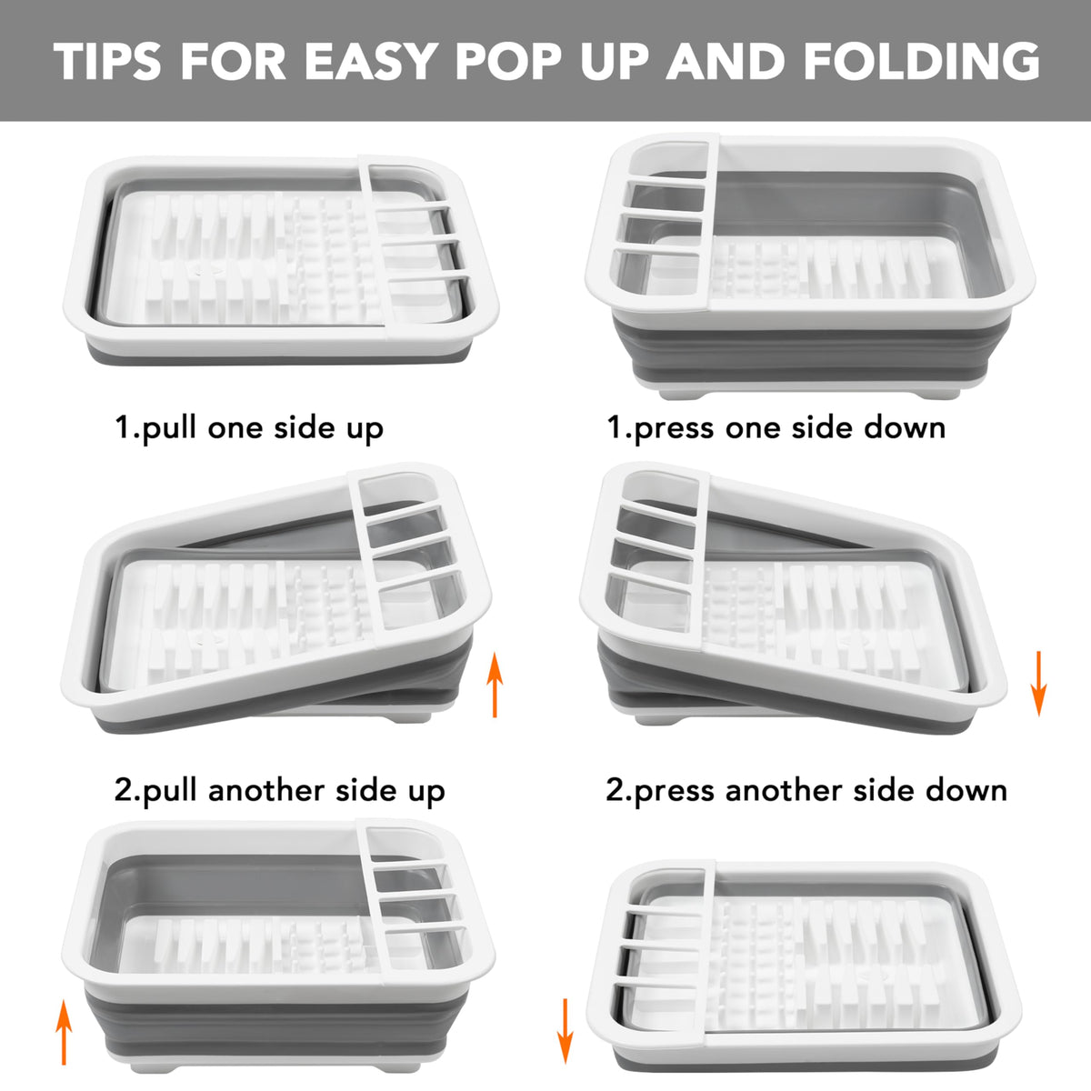Tiawudi collapsible rack is dishwasher-safe for easy cleaning.