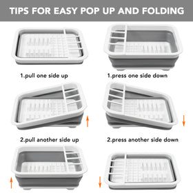 Tiawudi collapsible rack is dishwasher-safe for easy cleaning.