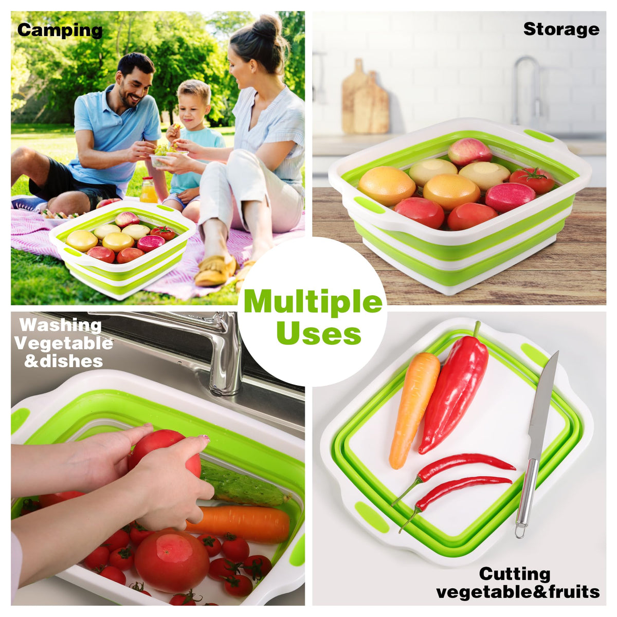 Tiawudi dish tub doubles as vegetable and fruit wash station