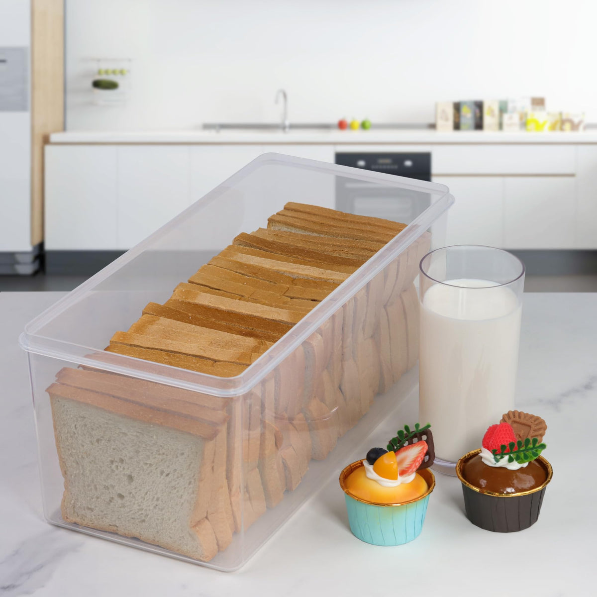 Tiawudi dishwasher-safe and freezer-safe bread keeper for versatile storage.