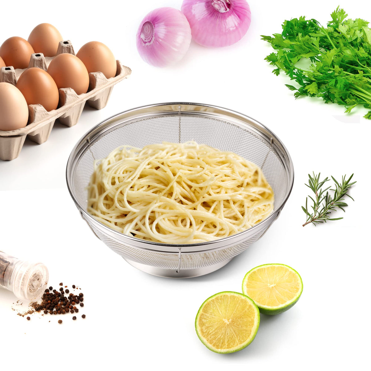 Tiawudi dishwasher-safe strainer for easy cleaning and quick reuse.