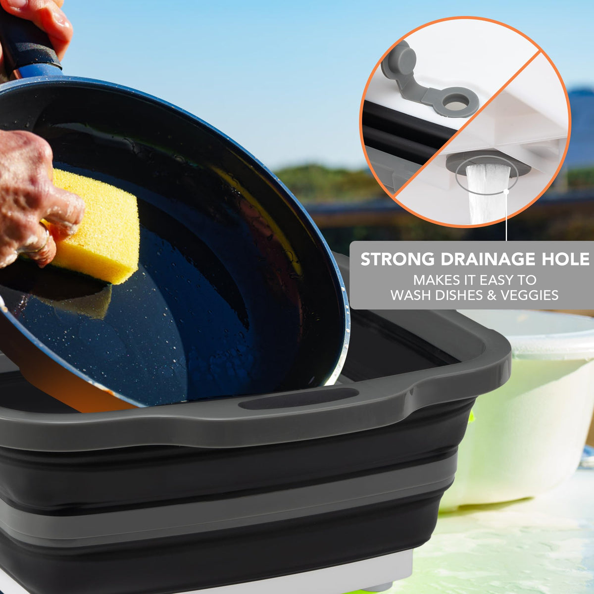 Tiawudi draining hole allows quick water release after rinsing