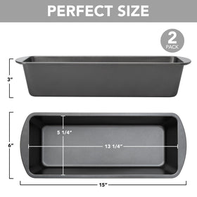Tiawudi loaf pan inner dimensions for thick loaves and cakes