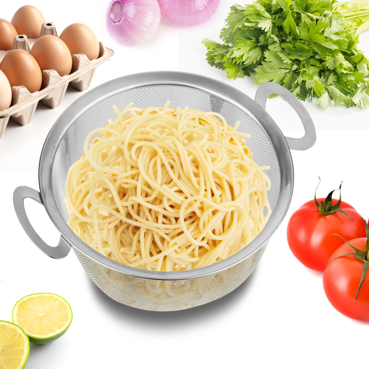 Tiawudi fine mesh strainer for rice and delicate foods.