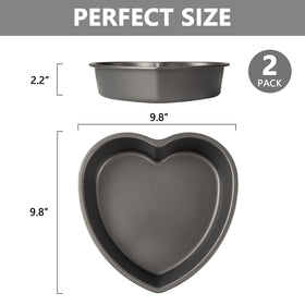 Tiawudi heart shaped cake pan close-up shows nonstick coating for easy release.