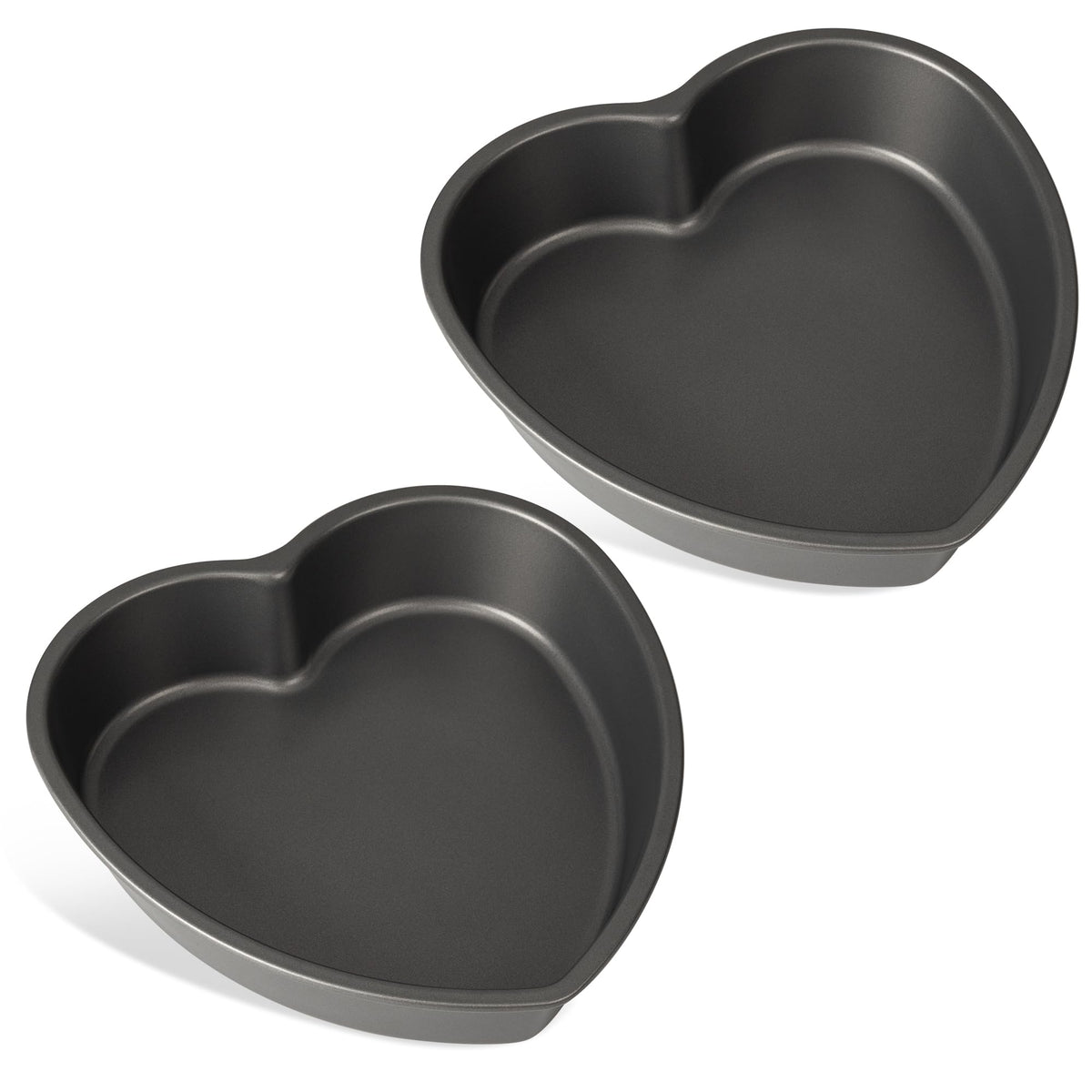 Tiawudi heart shaped cake pan set two, top view, ideal for celebrations.