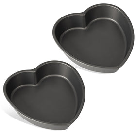 Tiawudi heart shaped cake pan set two, top view, ideal for celebrations.