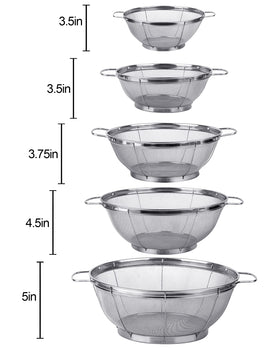 Tiawudi mini-1-5-quart colander for spices and quick rinses