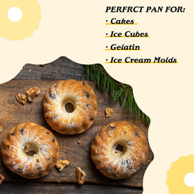 Tiawudi mini fluted tube pan donut molds in use.