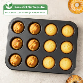 Tiawudi mini fluted tube pan flat bottom view highlights even heat.
